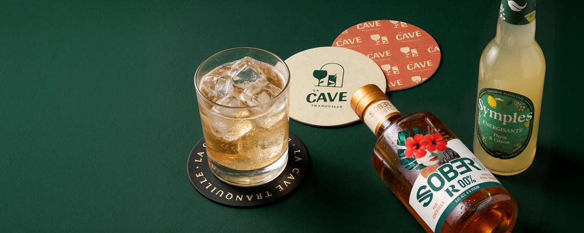 Bouteilles de boissons et cocktail sans alcool La Cave Tranquille
