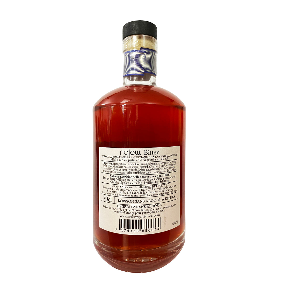 Nolow Bitter N8 spiritueux sans alcool 70cl